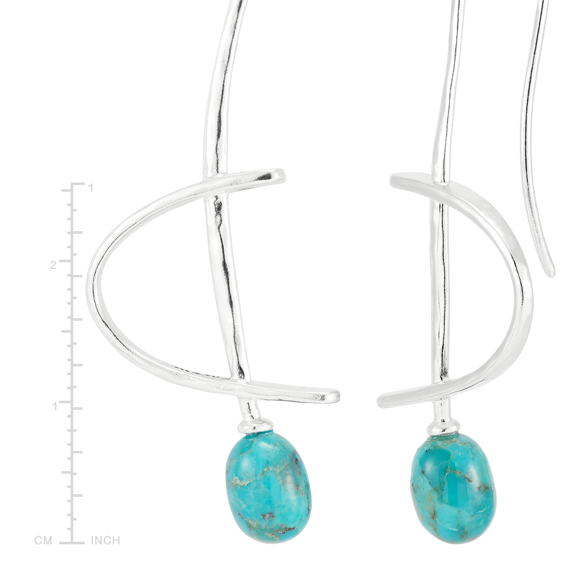 Silpada 'On Radar' Sterling Silver Compressed Turquoise Drop