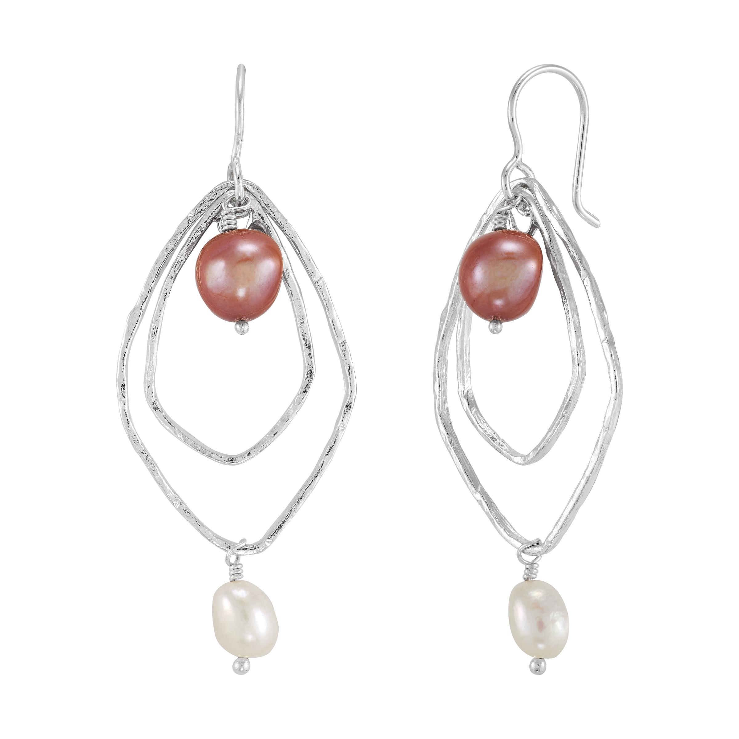 SILPADA 925 selling Sterling Silver Freshwater Pearl Cut Out Earrings