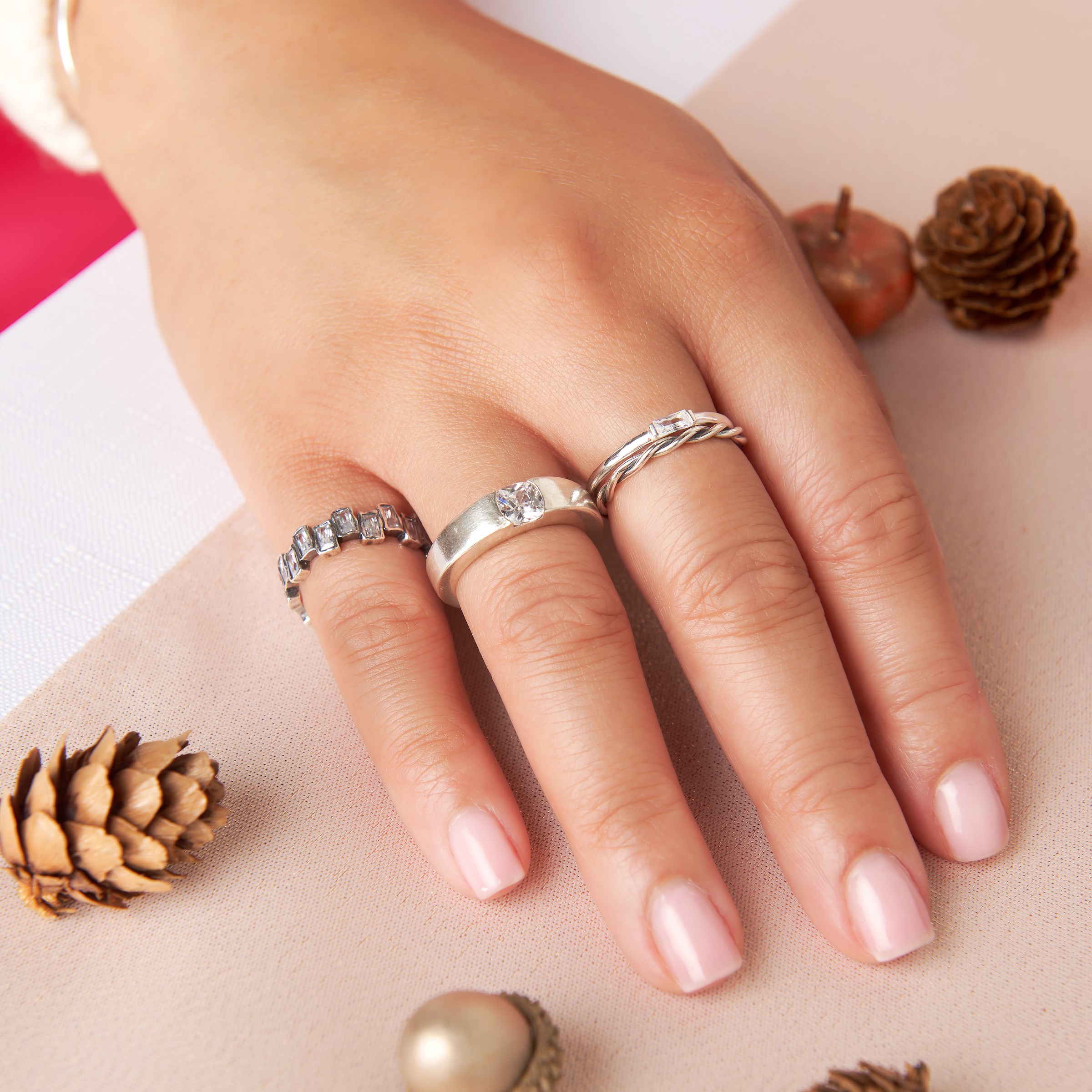 Pandora beaded store seashell ring